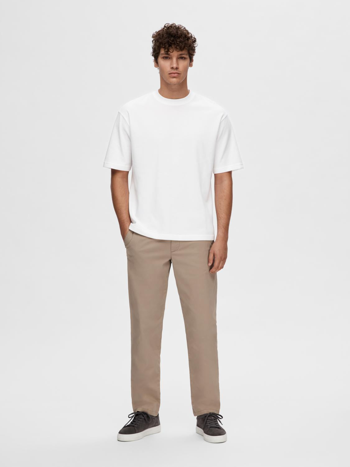 SLHLOOSEOSCAR T-Shirt - Bright White